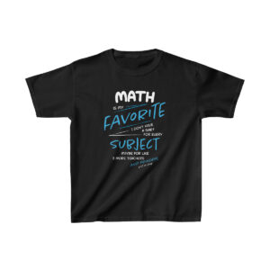 Math is My Favorite Subject Kids T-Shirt