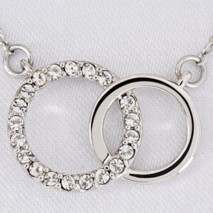 Daughter Braver Stronger Smarter Interlocking Circles Necklace