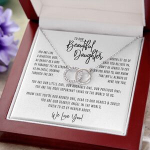 Daughter Like a Beautiful Bird Interlocking Circles Necklace