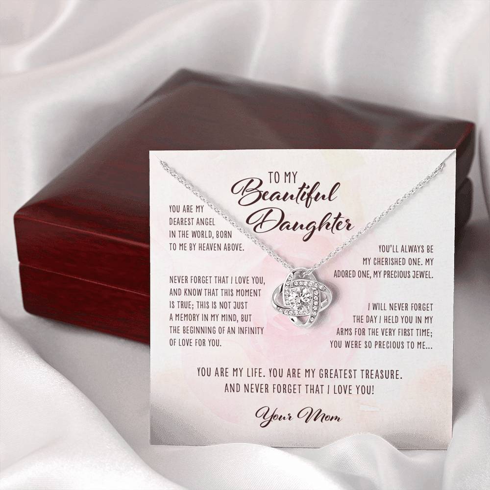 Dearest Angel in the World Mom to Daughter Gift - Image 3