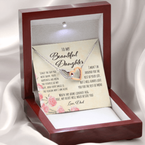 From Dad Gift to Daughter Interlocking Hearts
