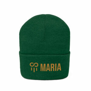 Maria Coin Logo Knit Beanie